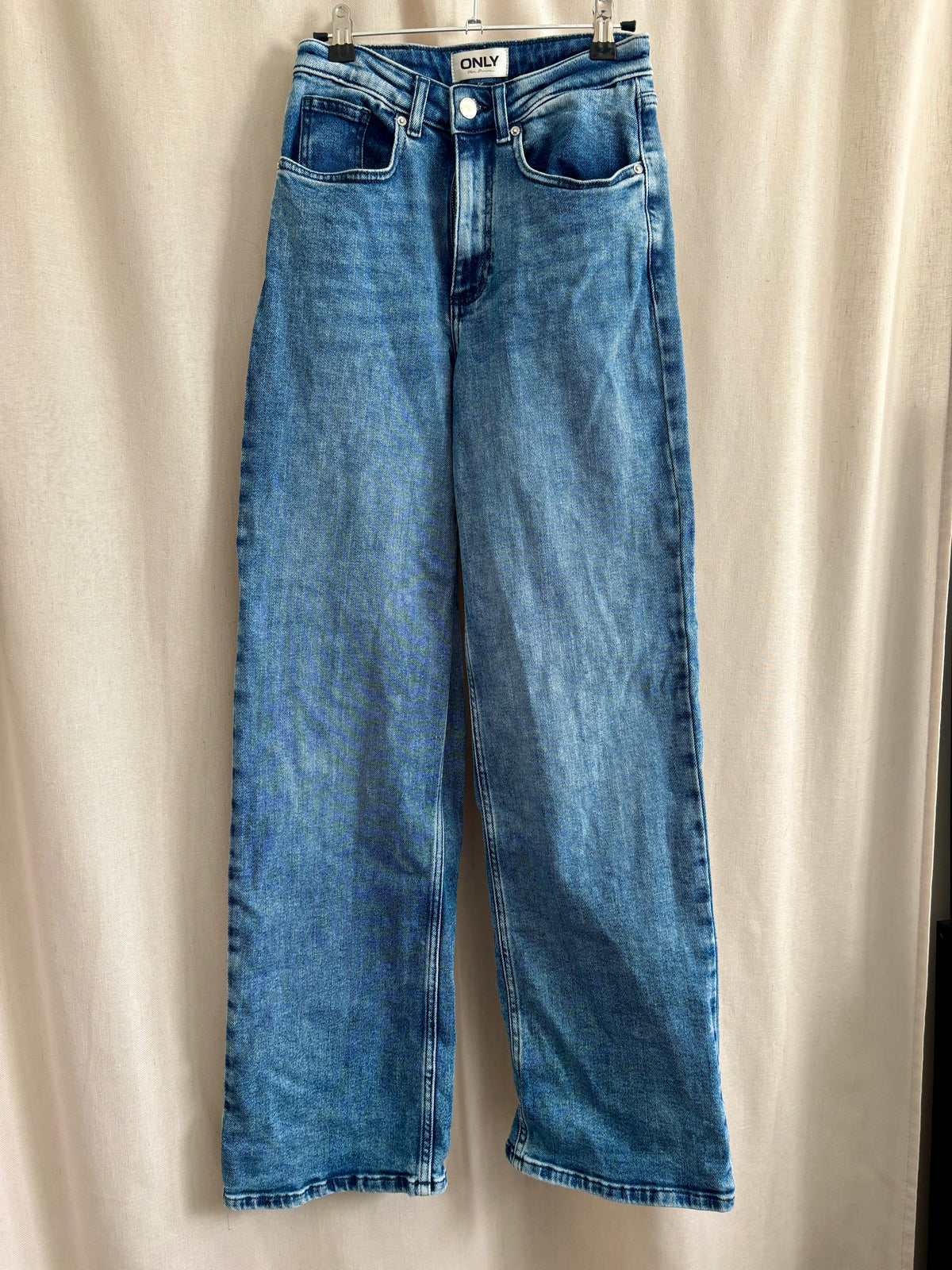 Only Denim Wide Leg Mid-Rise Jeans | Size 25