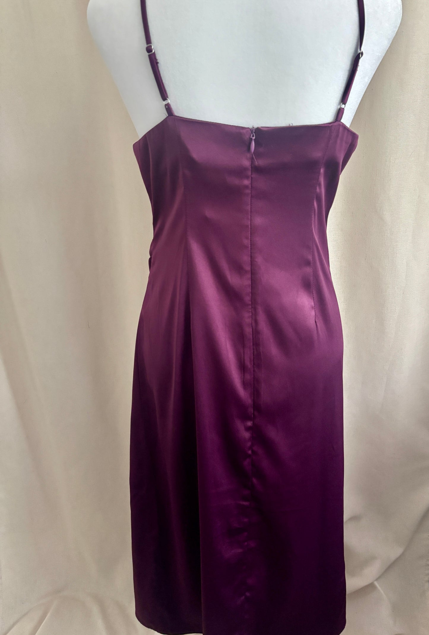 Mari Satin Midi Dress | Size M