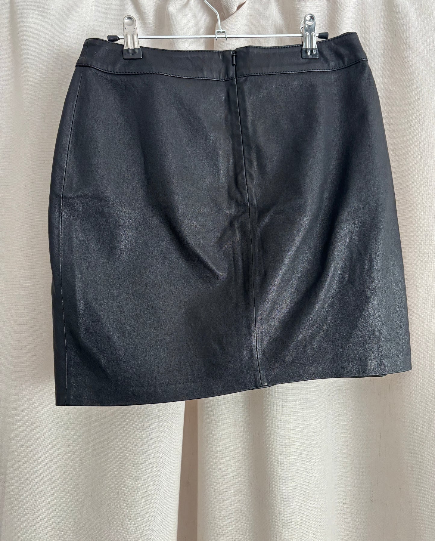 Boss Orange Genuine Leather Mini Skirt | Size 4