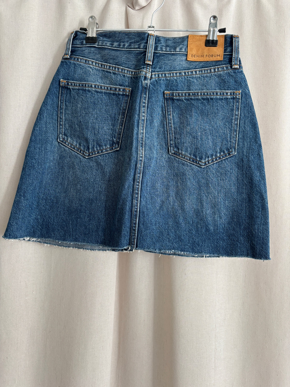 Denim Forum Button-Front Skirt — Size 26