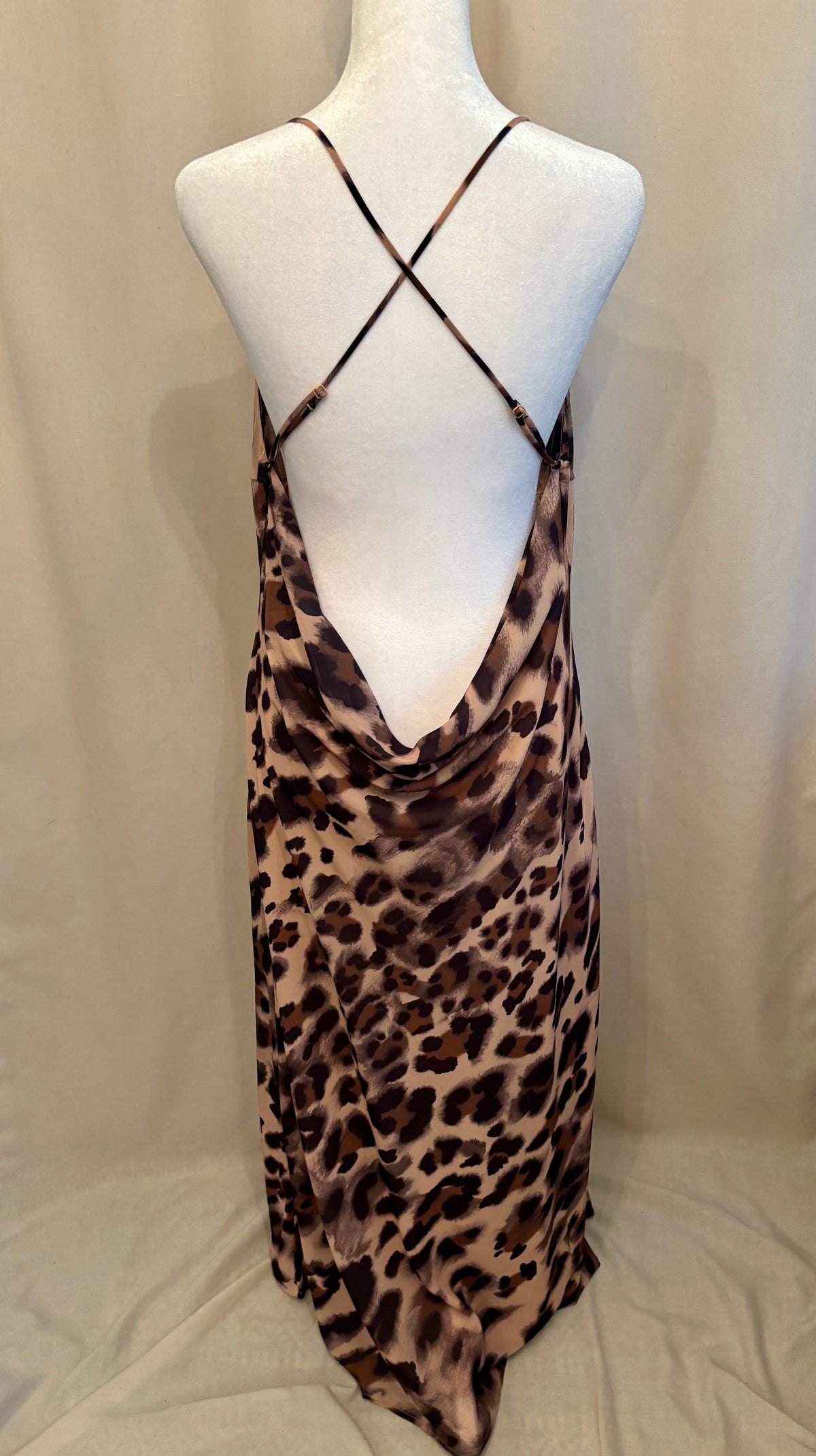 Dynamite Cowl-Neck Midi Dress — Size L
