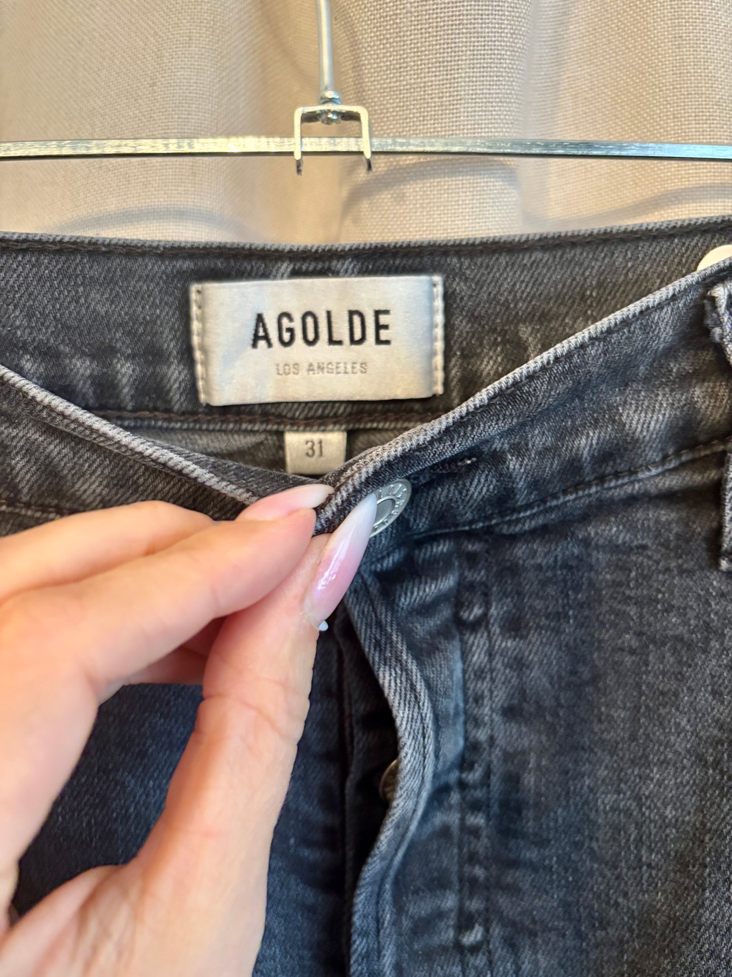 AGOLDE Cropped Straight Leg Jeans | Size 31