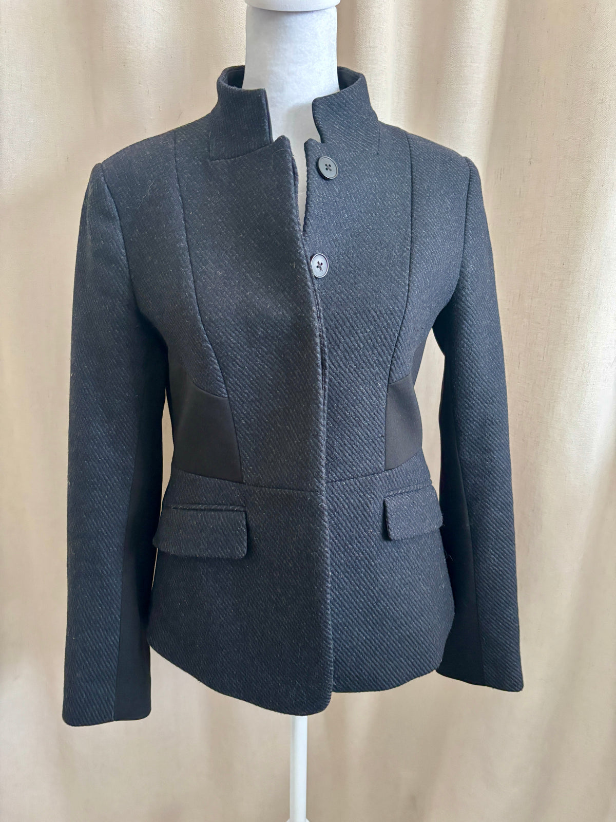 G2000 Navy & Black Tweed Blazer | Size 36 (6)