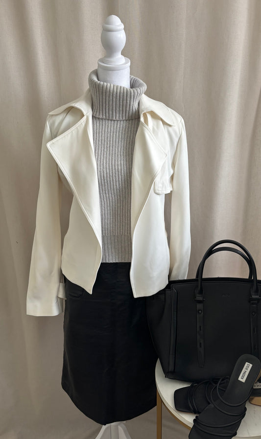 Babaton Drapey Cropped Jacket - Size Medium