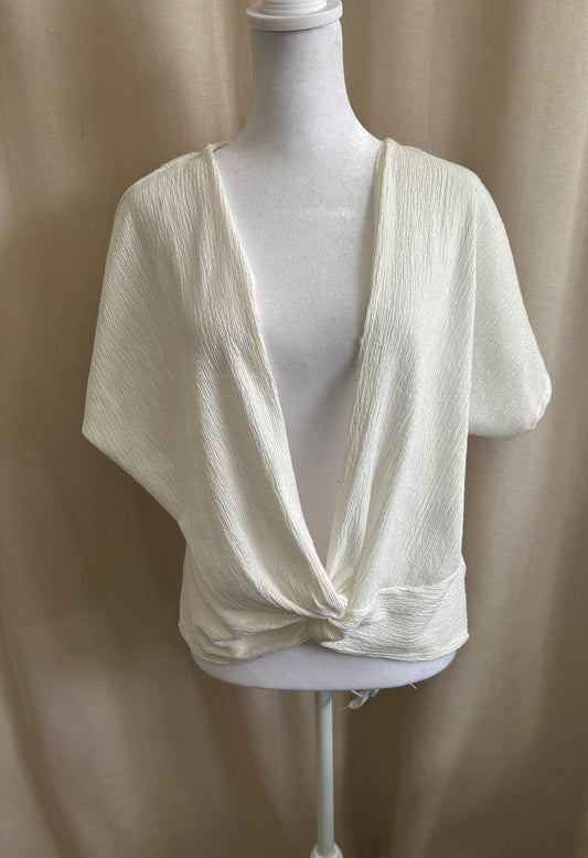 Zara Crinkle Knot-Front Top | Size M