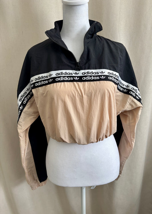Adidas Cropped 1/4 Zip Windbreaker | Size S