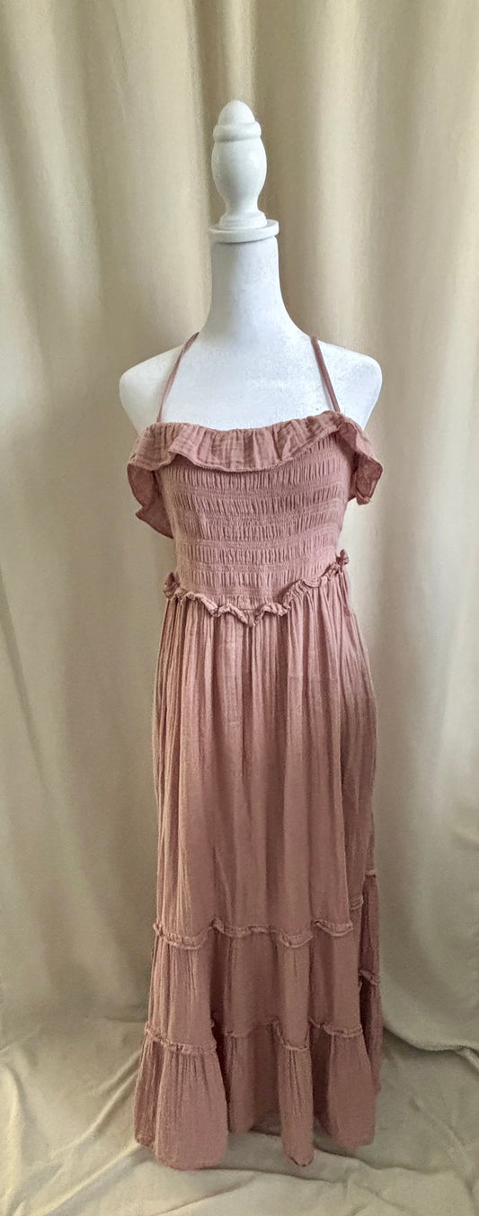Zara Cotton Gauze Maxi Dress | Size M