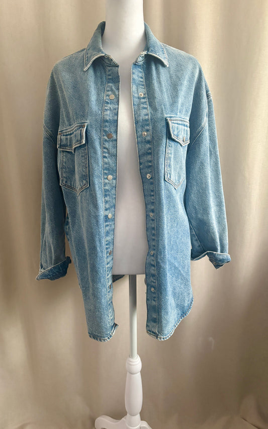 Mavi Oversized Shirt Jacket | Size M