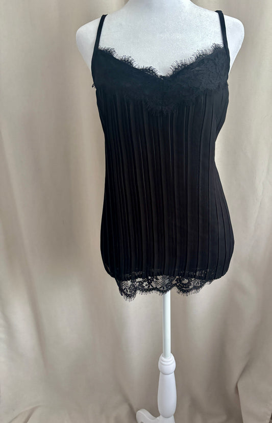 Dex Pleated Lace Trim Camisole | Size M