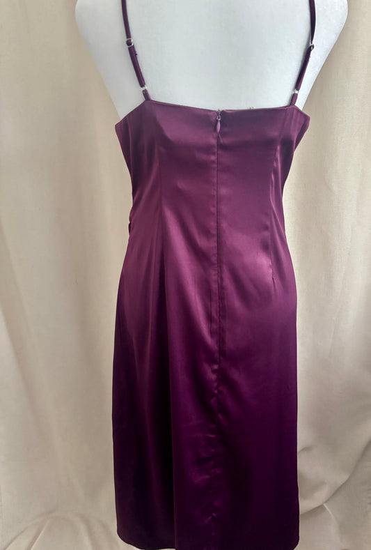 Mari Satin Midi Dress | Size M