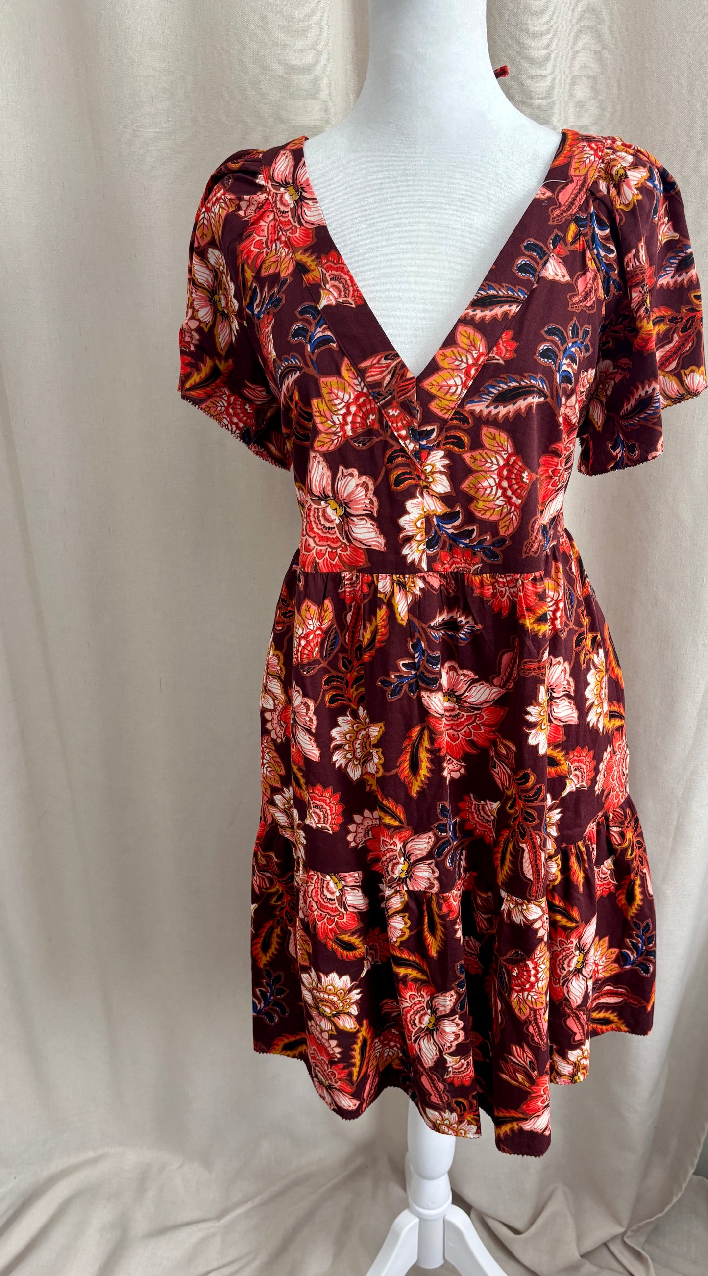 Old Navy Paisley Tiered Dress | Size M