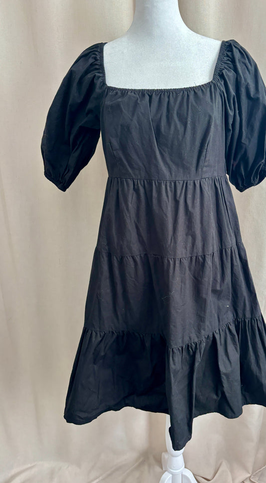 Sim & Sam Tiered Ruffle Sleeve Dress | Size L