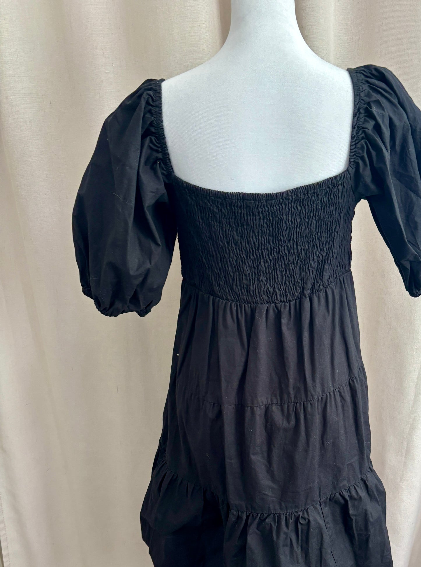 Sim & Sam Tiered Ruffle Sleeve Dress | Size L