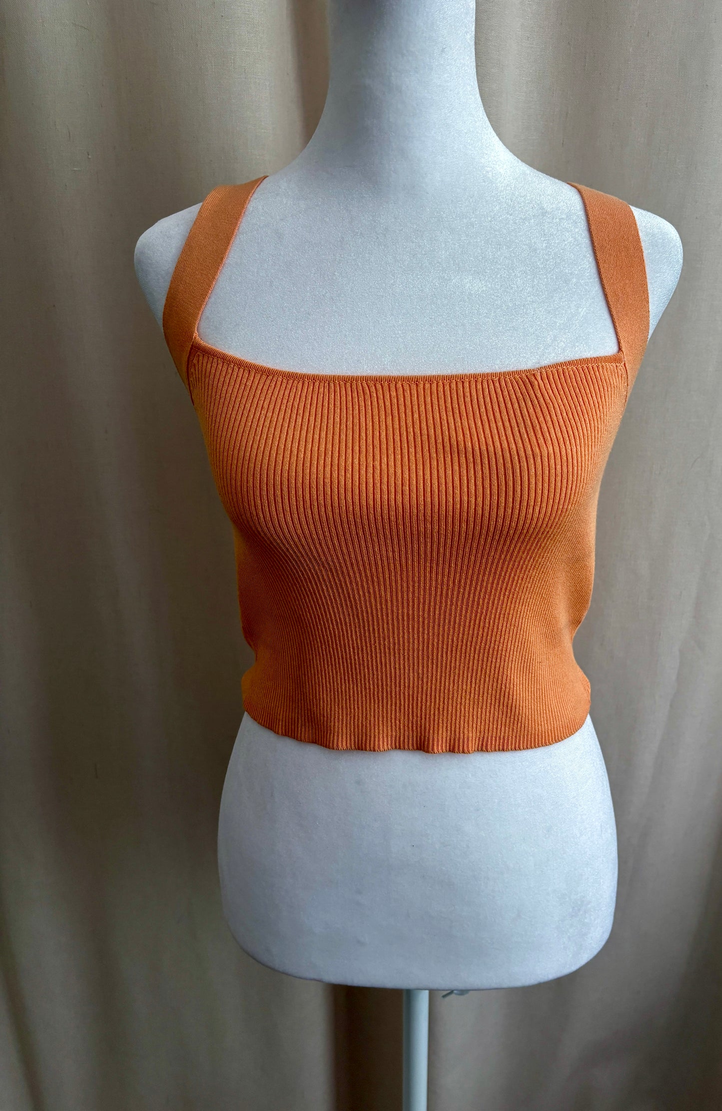 Zara Cropped Knit Tank | Size S