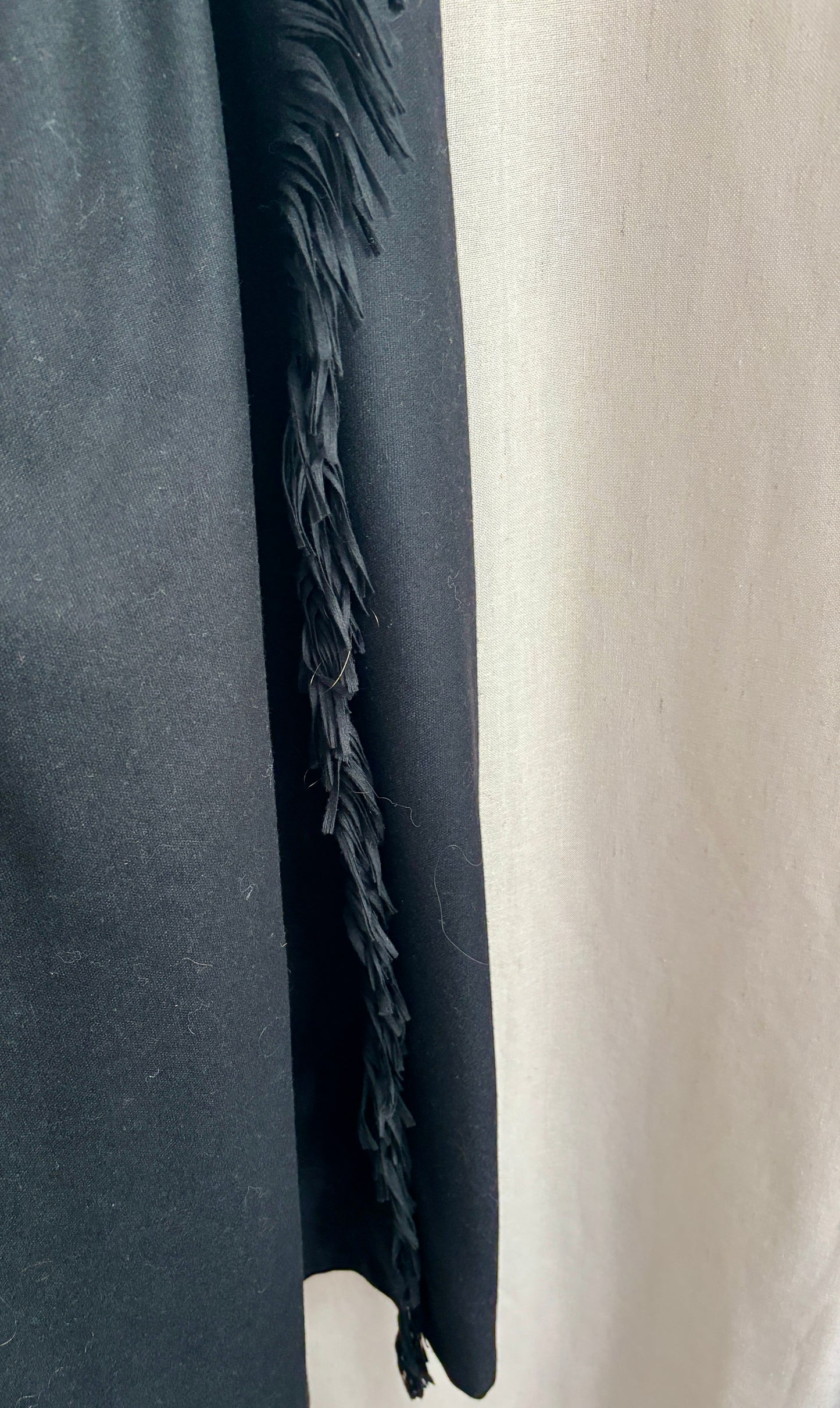 Suzanne Taylor Fringe Trim Midi Skirt | Size 6