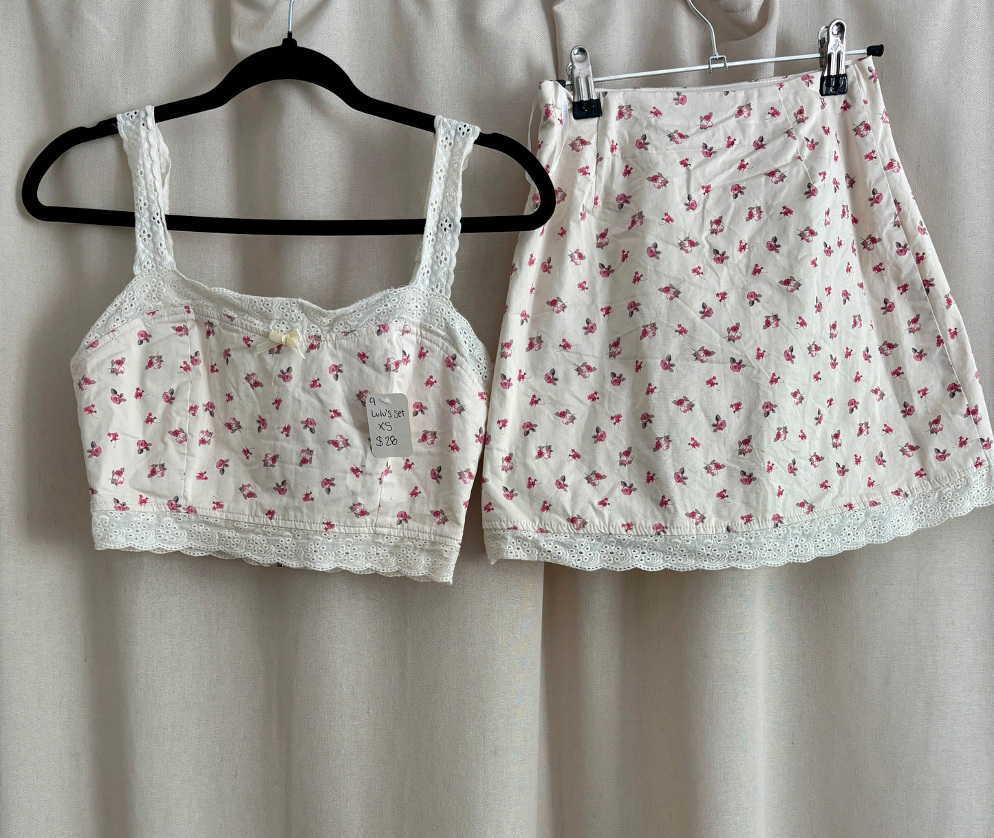 Lulu's Two-Piece Rosette Set | Size XS