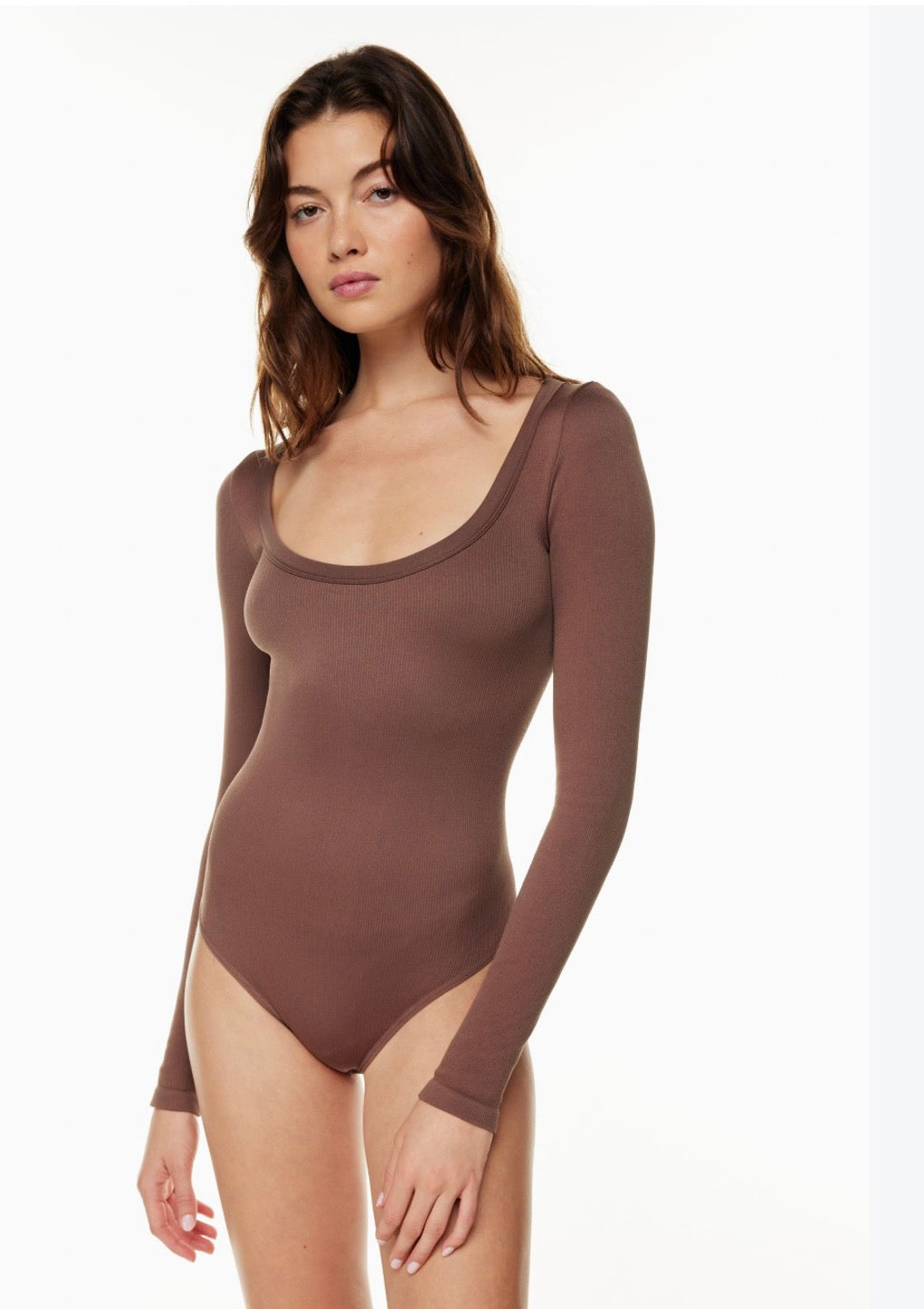 Sunday Best Cinched Seamless Bodysuit — Light Brown | M