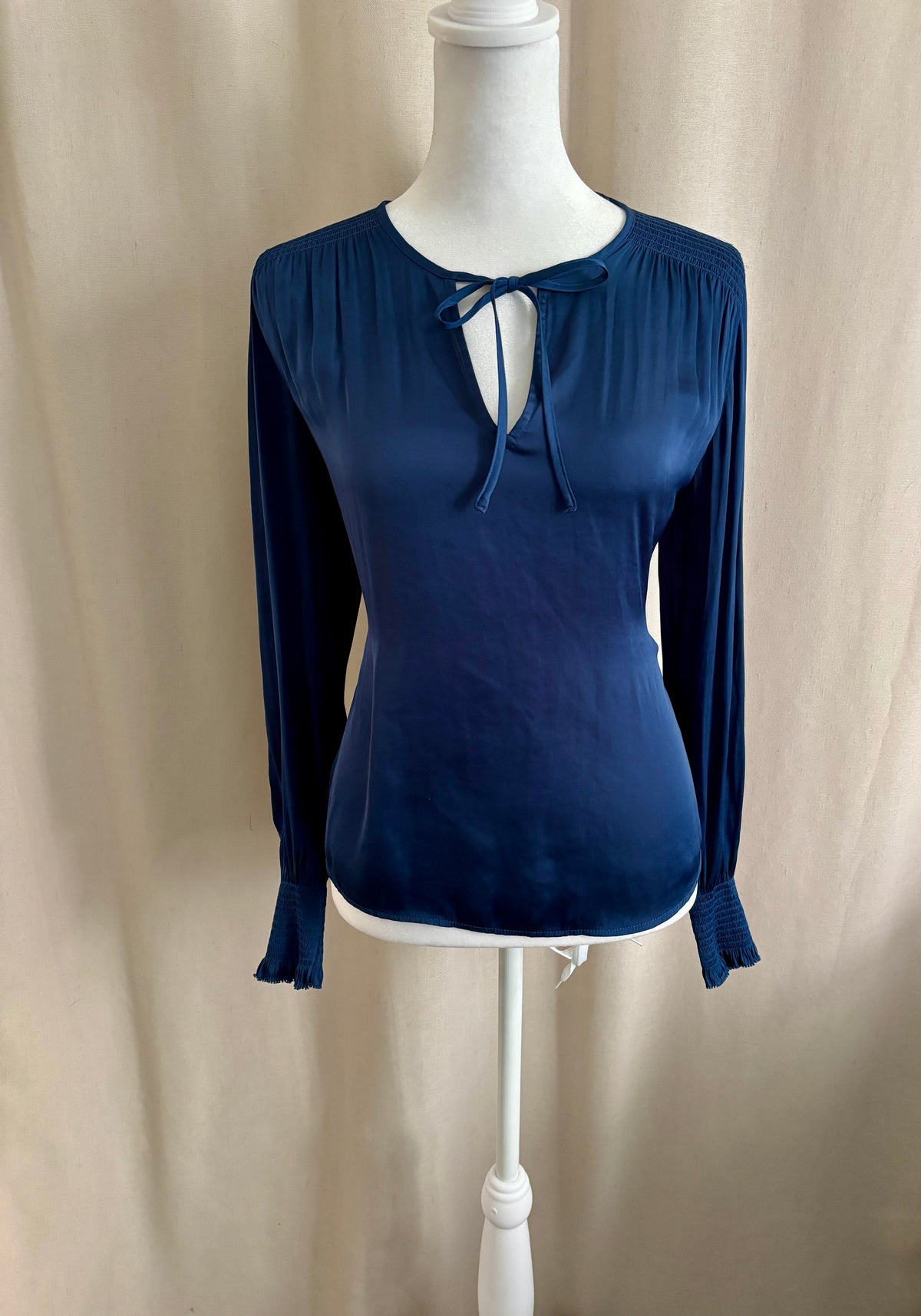 Banana Republic Boho Tie-Front Blouse — Size XS