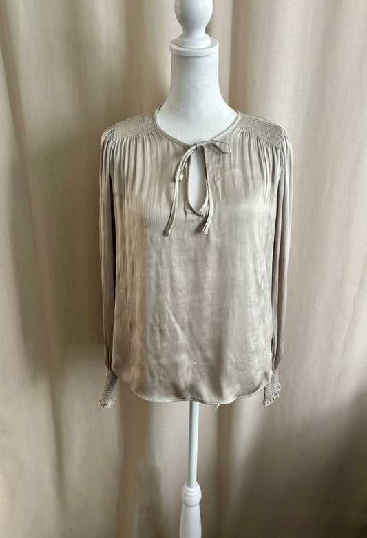 Banana Republic Boho Tie-Front Blouse — Size XS