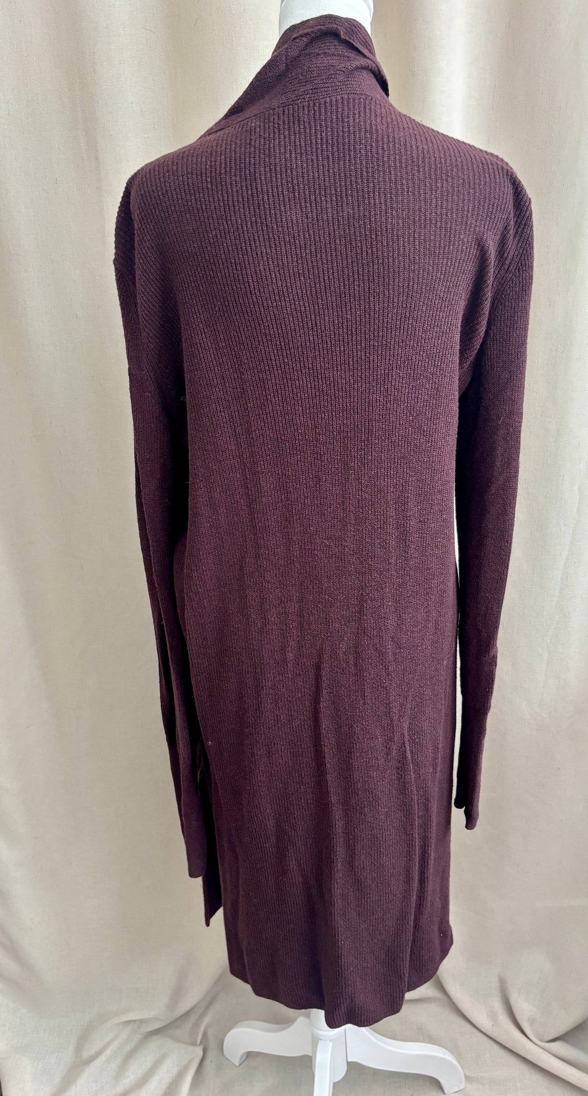 Leith Long Ribbed Cardigan — Size M