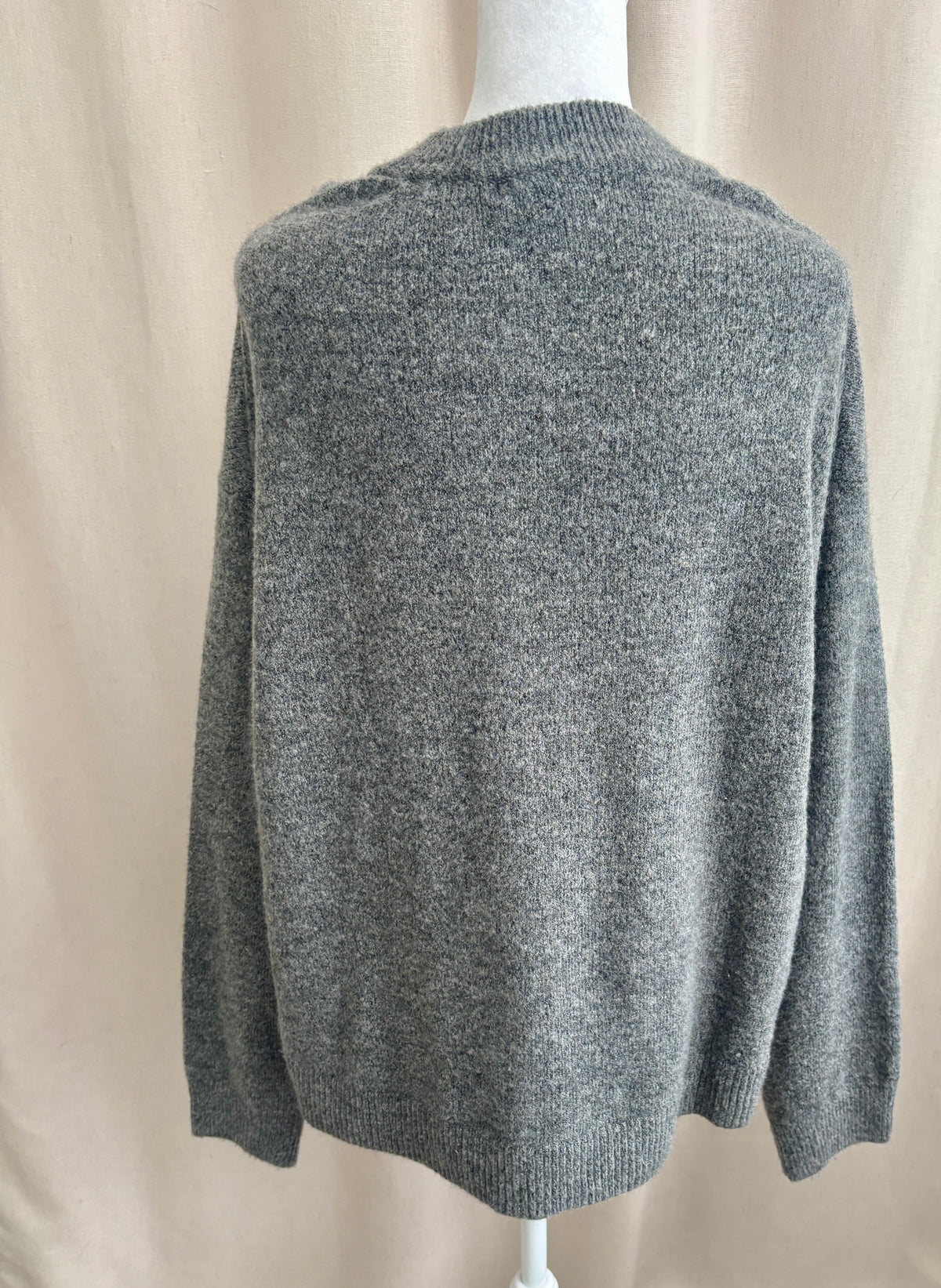 H&M Pearl Detail Crewneck Knit Sweater — Size M