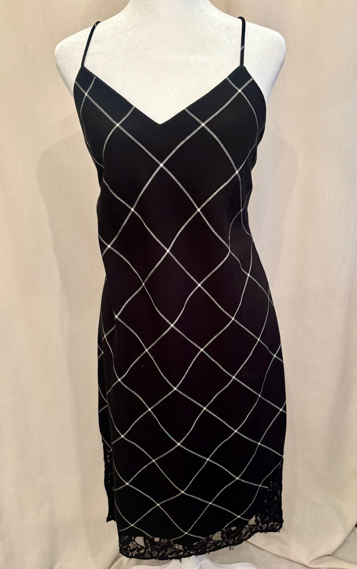 1.State Plaid Midi Dress — Size M