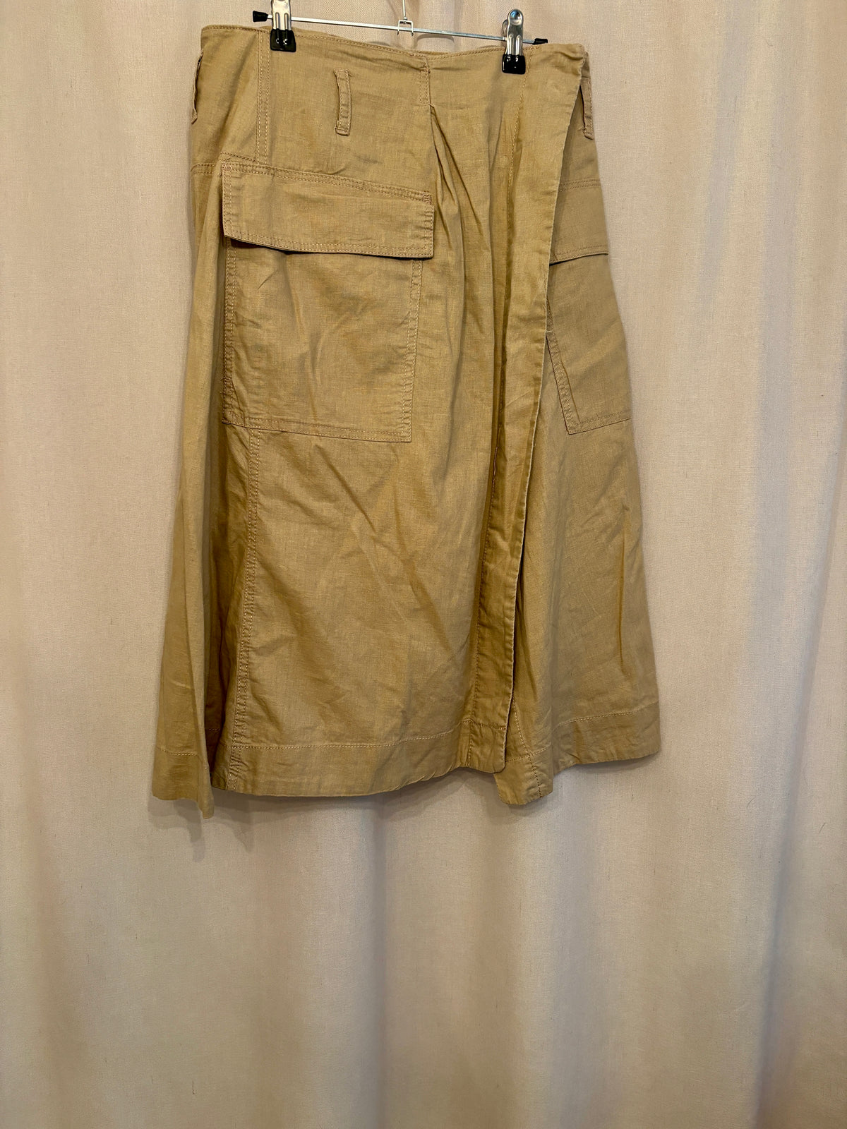 Joe Fresh Asymmetrical Cargo Midi Skirt — Size 4
