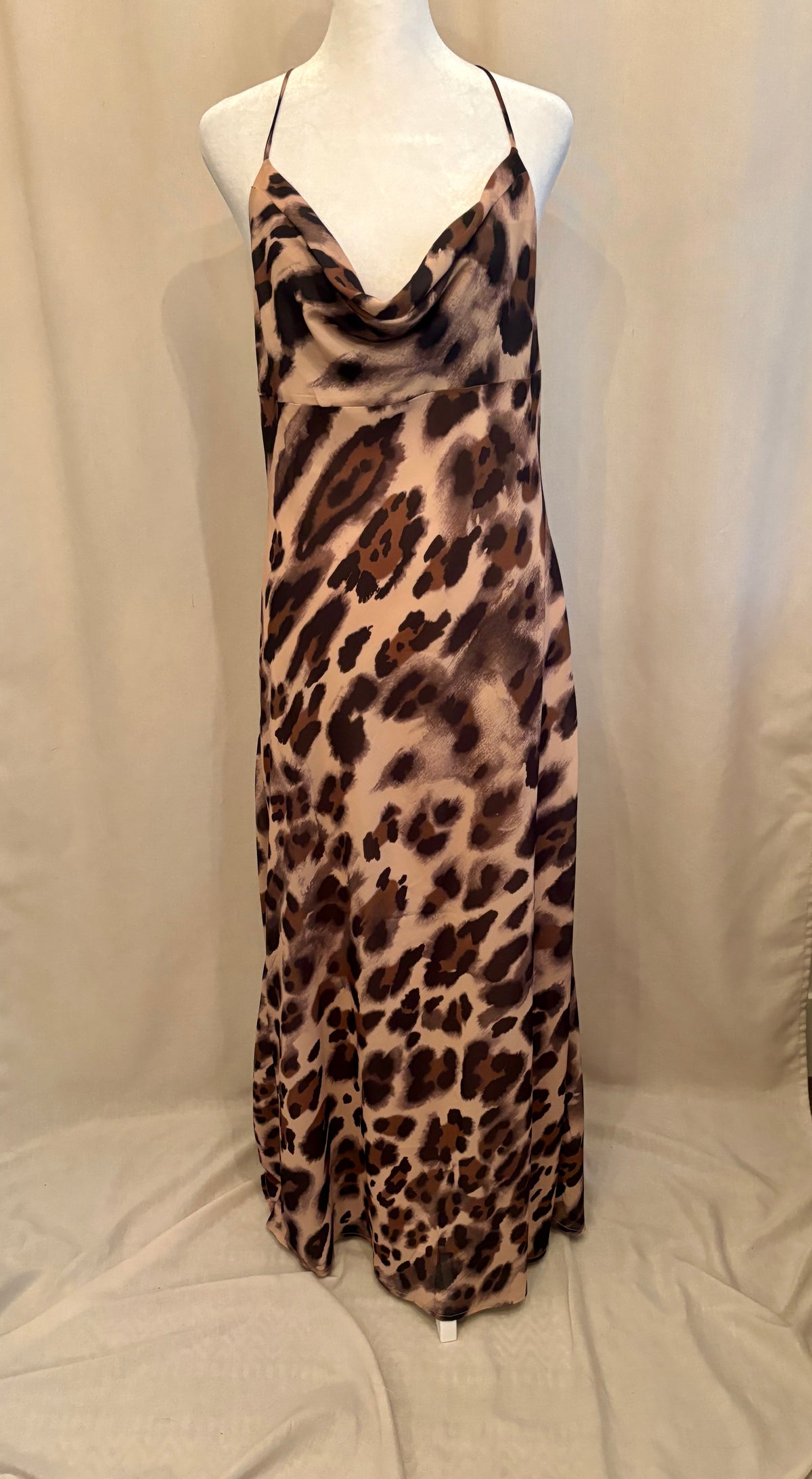 Dynamite Cowl-Neck Midi Dress — Size L