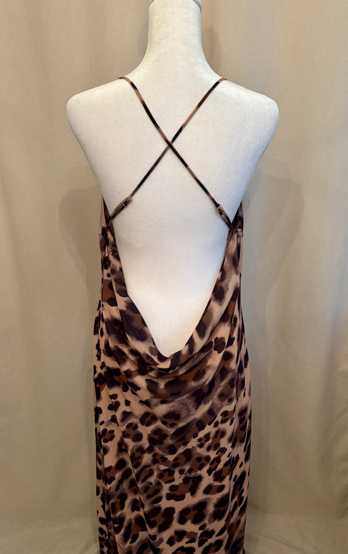 Dynamite Cowl-Neck Midi Dress — Size L