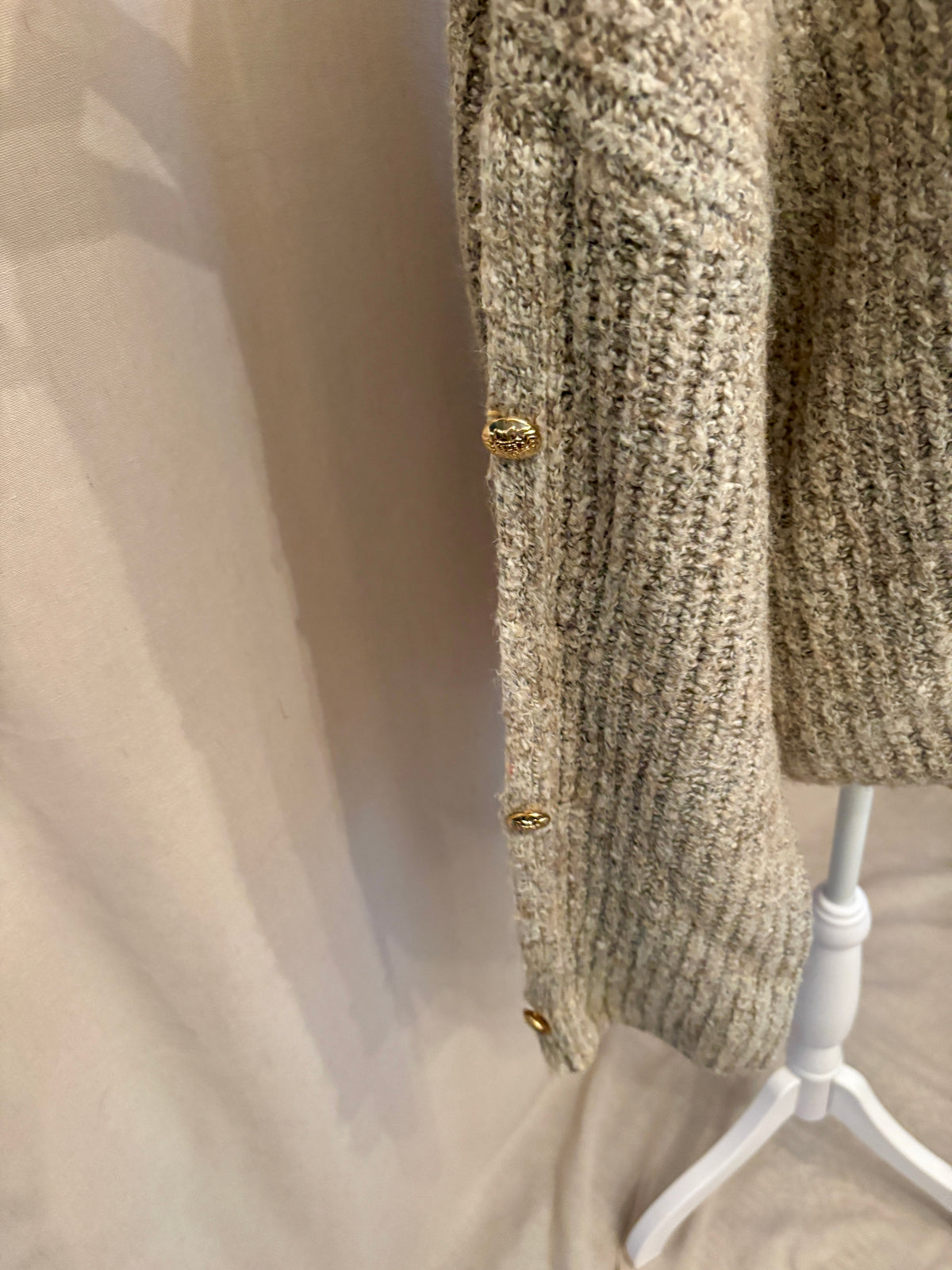 Contemporaine Simons Cropped Ribbed Turtleneck — Size L