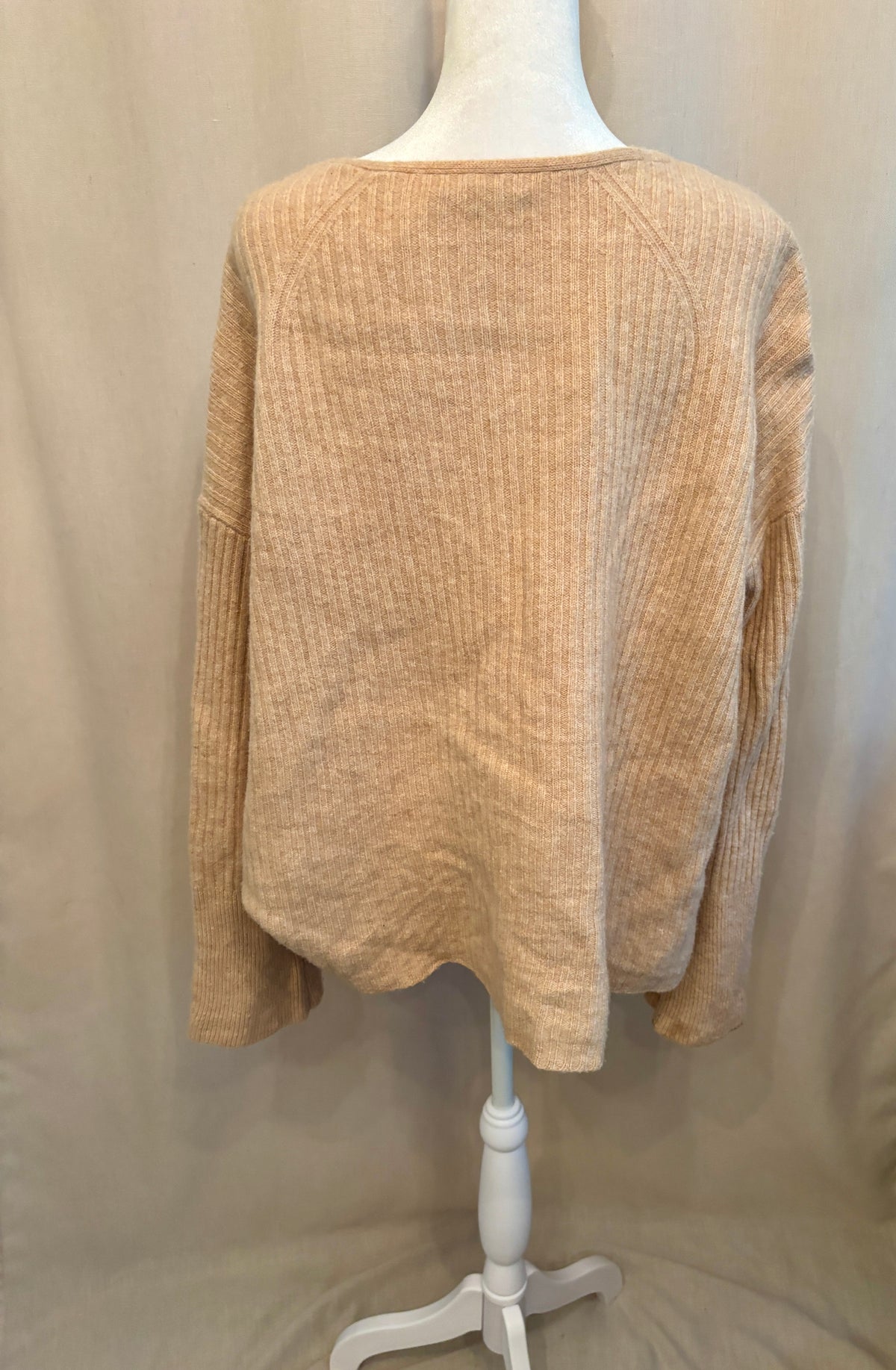 Rag & Bone Merino Wool V-Neck Sweater — Size L