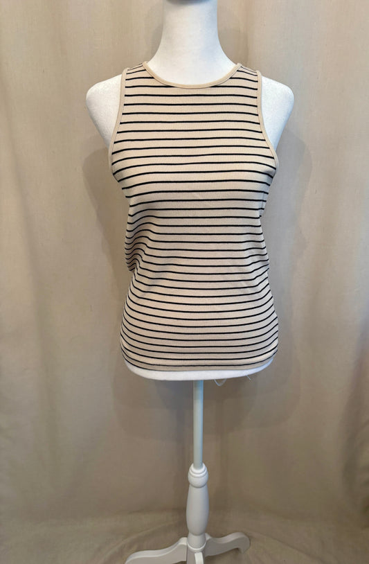H&M Ribbed Striped Tank — Size L
