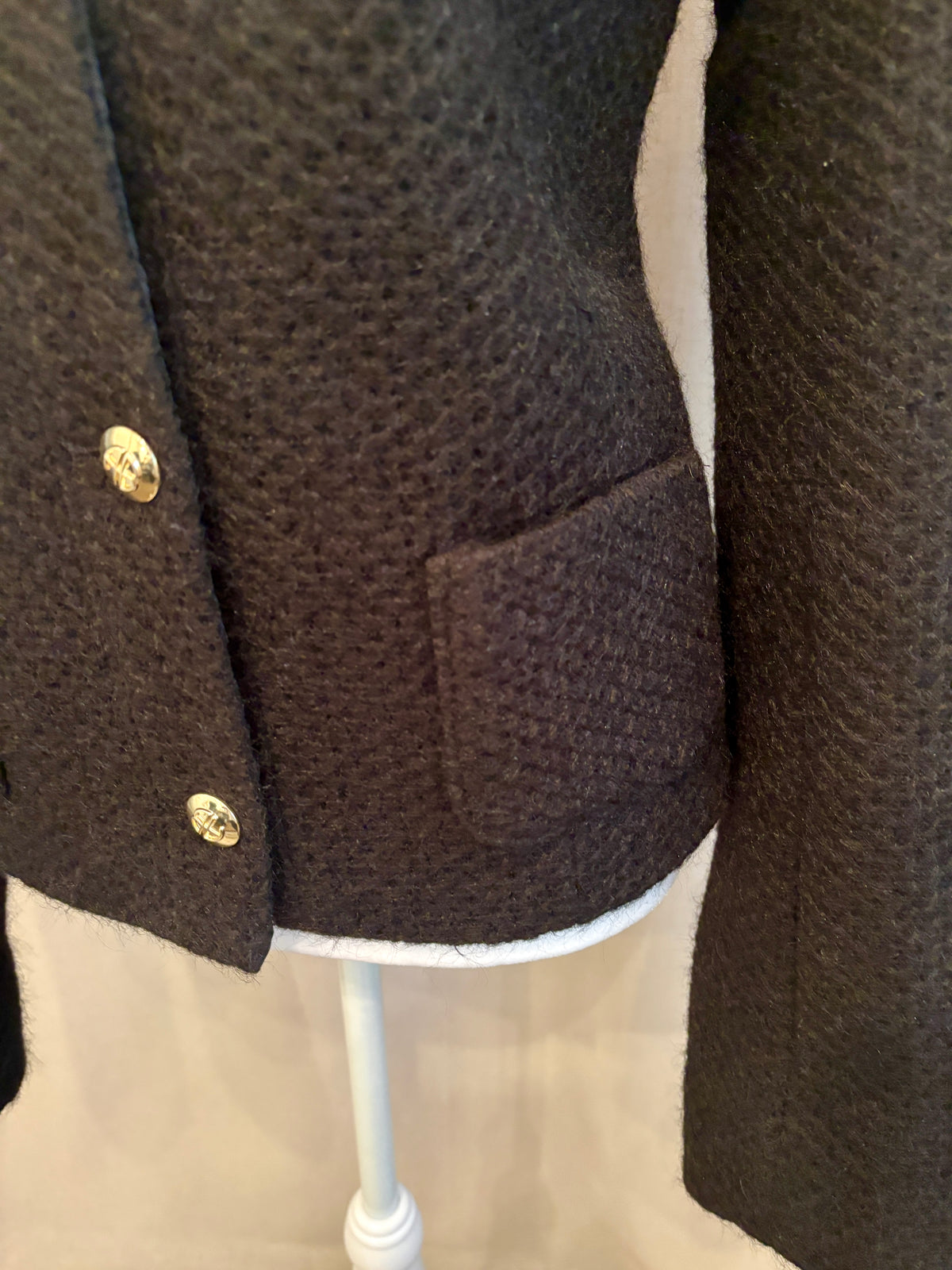 Anine Bing Anitta Tweed Blazer — Size L