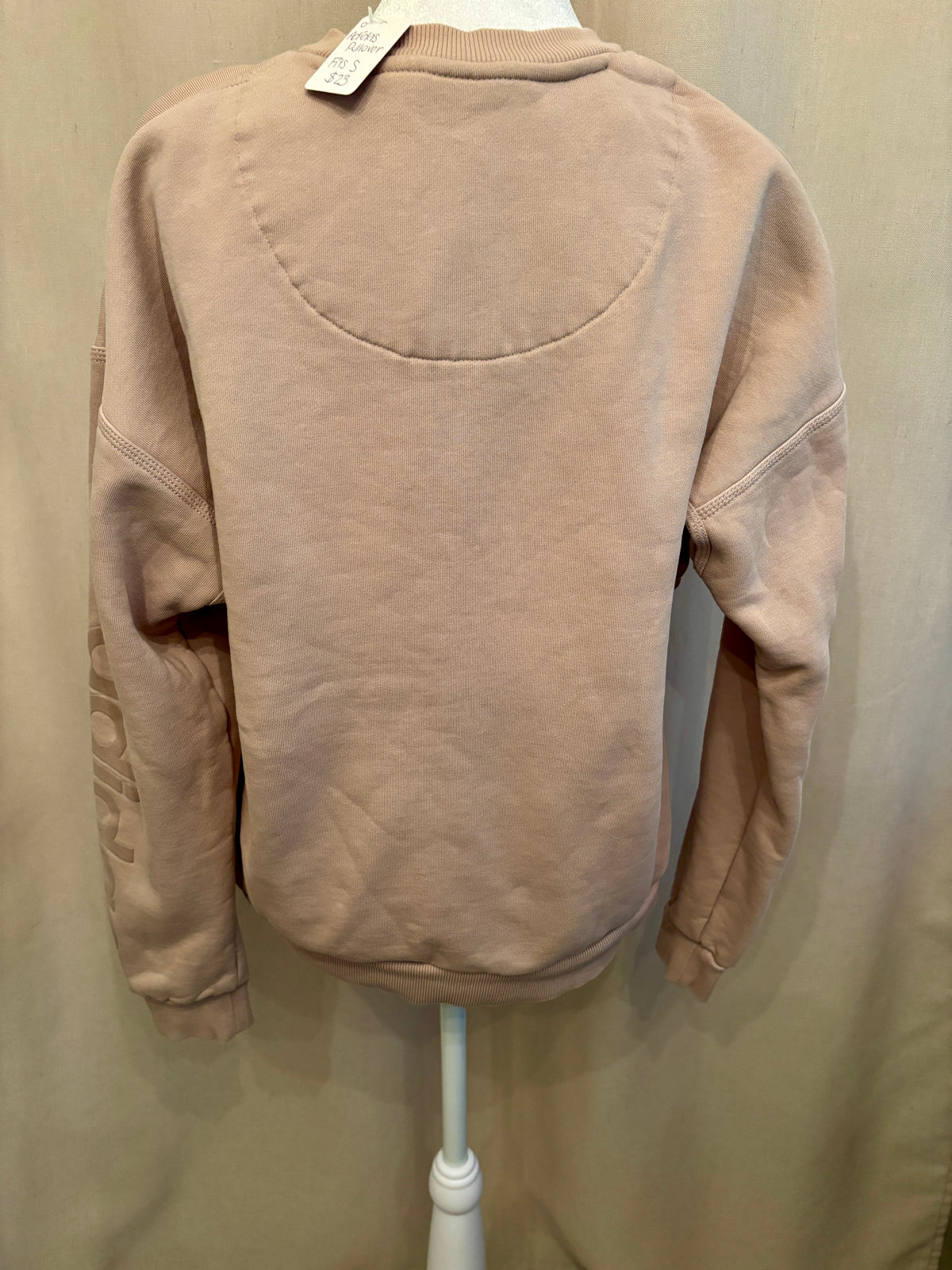 adidas Flocked-Logo Crewneck — Fits S