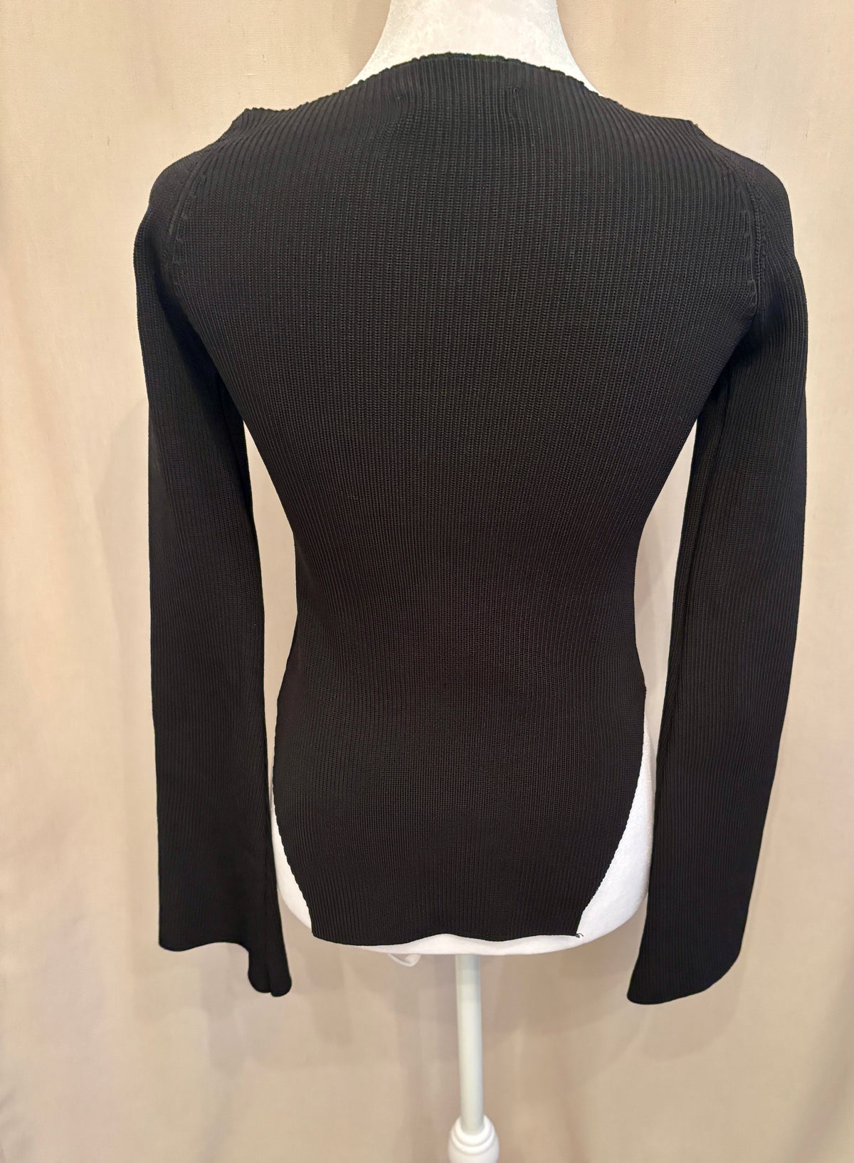 Oak + Fort Sweetheart-Neck Knit Top — Size S