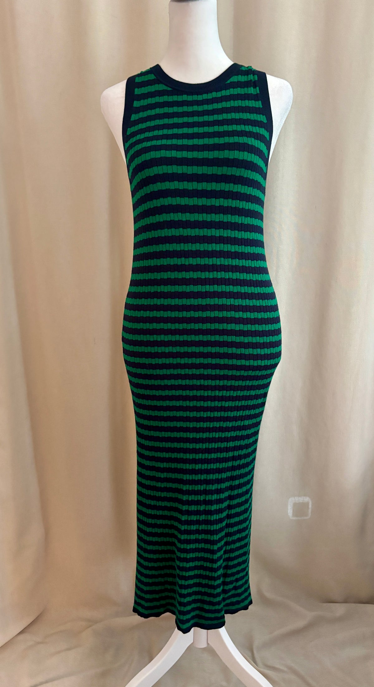 Banana Republic Striped Knit Midi Dress — Size S Petite