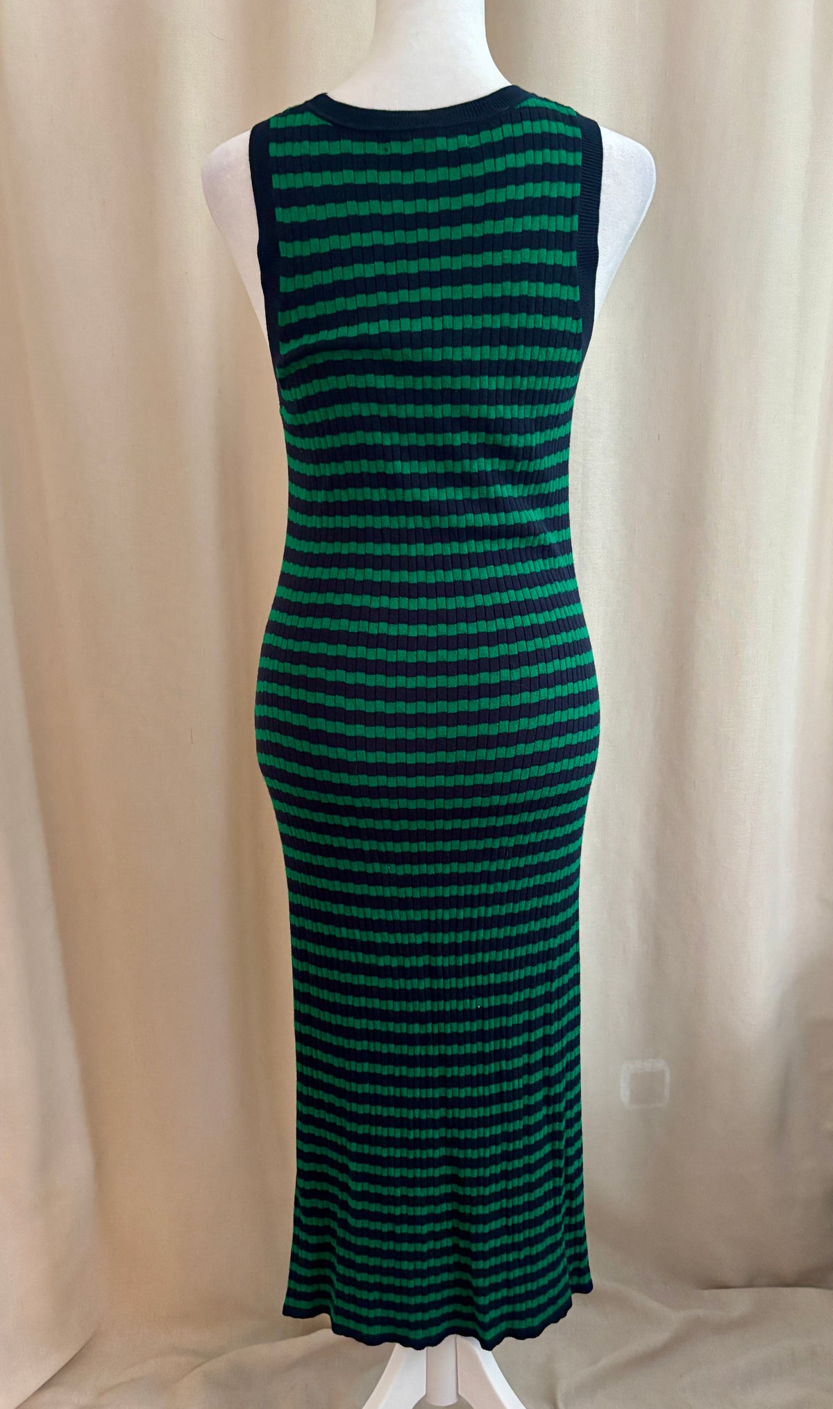 Banana Republic Striped Knit Midi Dress — Size S Petite