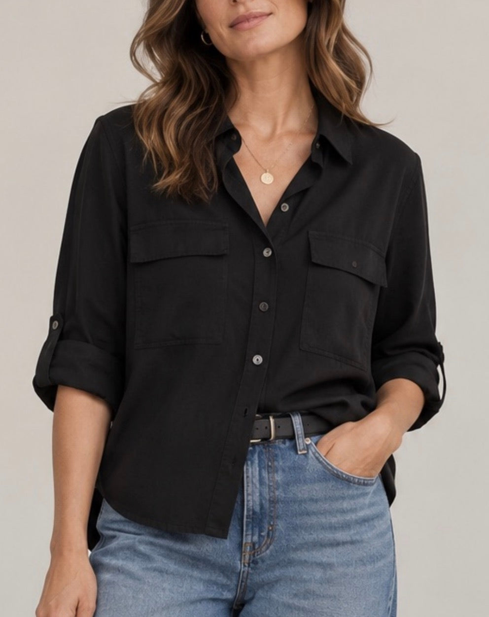Babaton Utility Shirt — Size XS