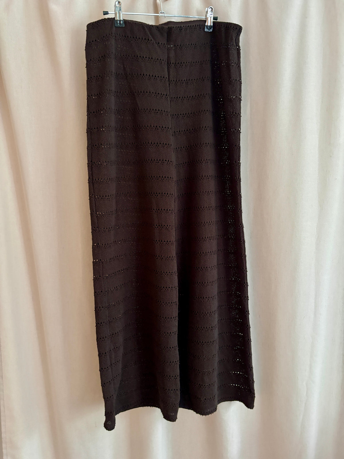 H&M Wide-Leg Crochet Pants — Size M