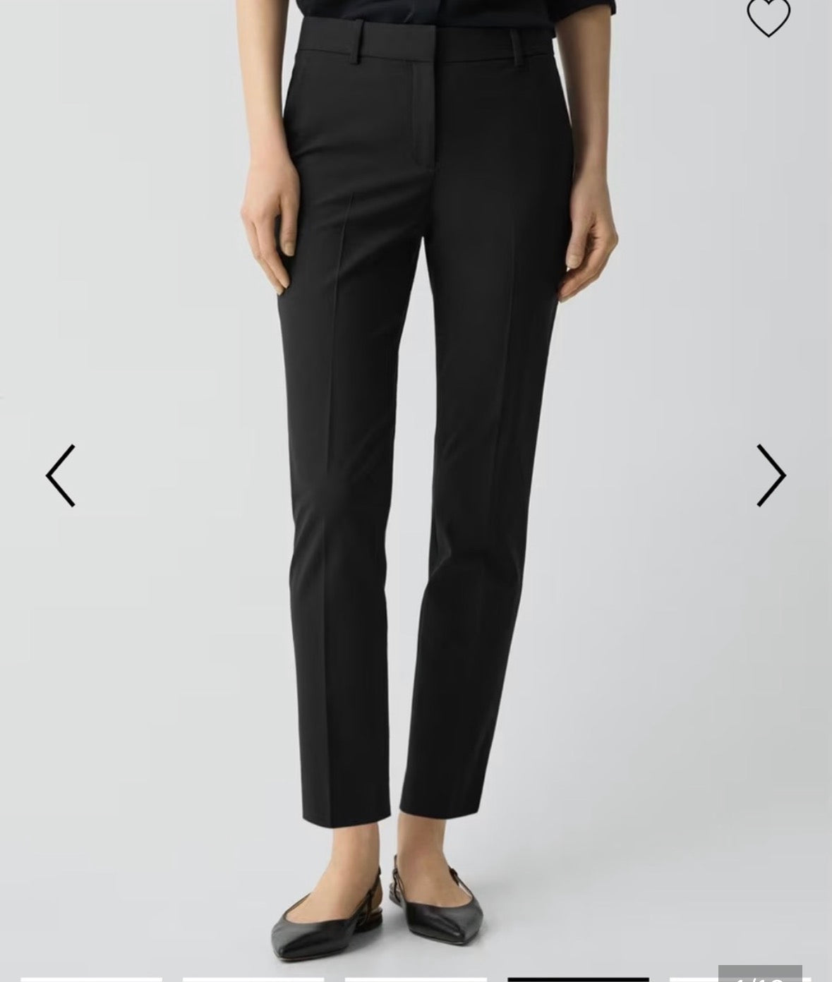 Theory Treeca Tailored Ankle Pants — Size 6