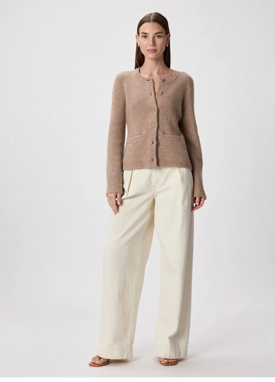 Quince Mongolian Cashmere Structured Cardigan — Size M