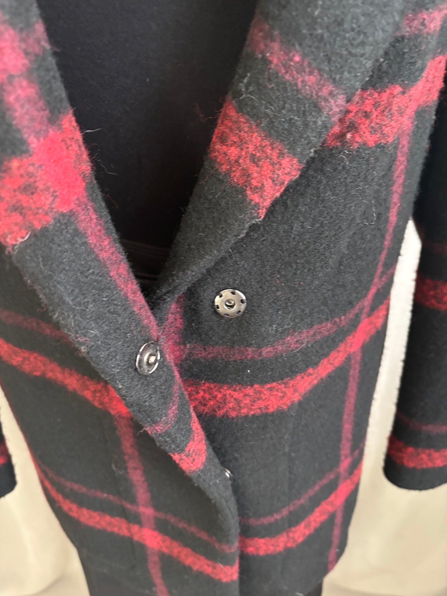 Gentle Fawn Oversized Plaid Blazer Jacket - Size Medium