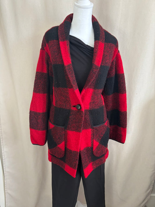 Wilfred Free Neelam Jacket (Red Plaid) - Size Small