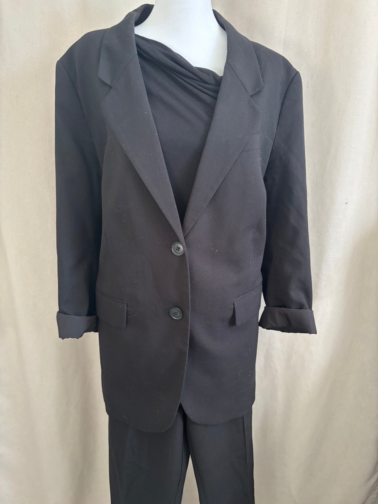 H&M Oversized Black Blazer - Size Medium