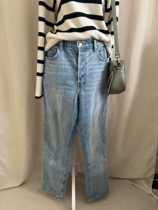 Denim Forum Arlo Hi-Rise Straight Jeans (28L) - Size 31