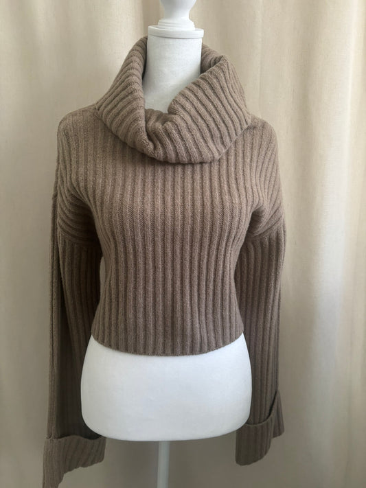 Dynamite Ribbed Cropped Sweater | Size S