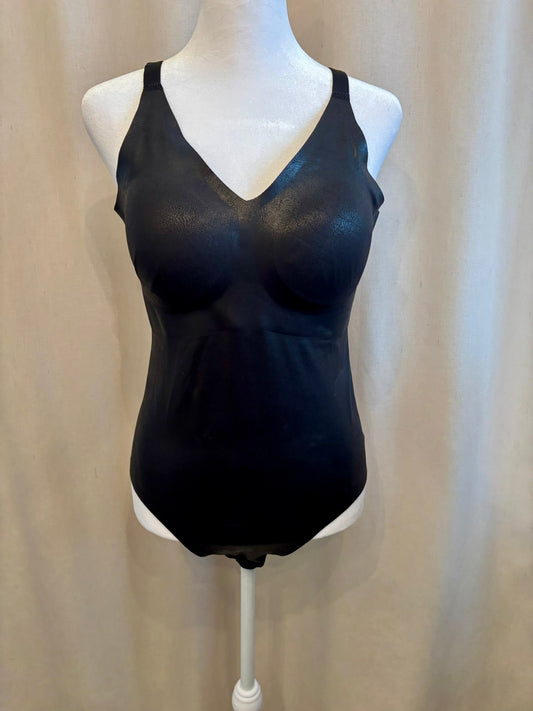 Birds Papaya x Knix Shimmery Faux Leather Bodysuit | Size L+