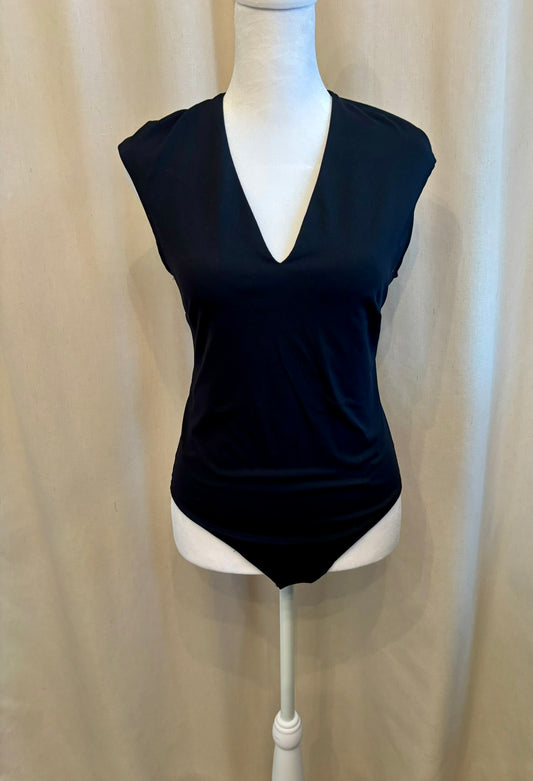 Dynamite Black V-Neck Bodysuit | Size M