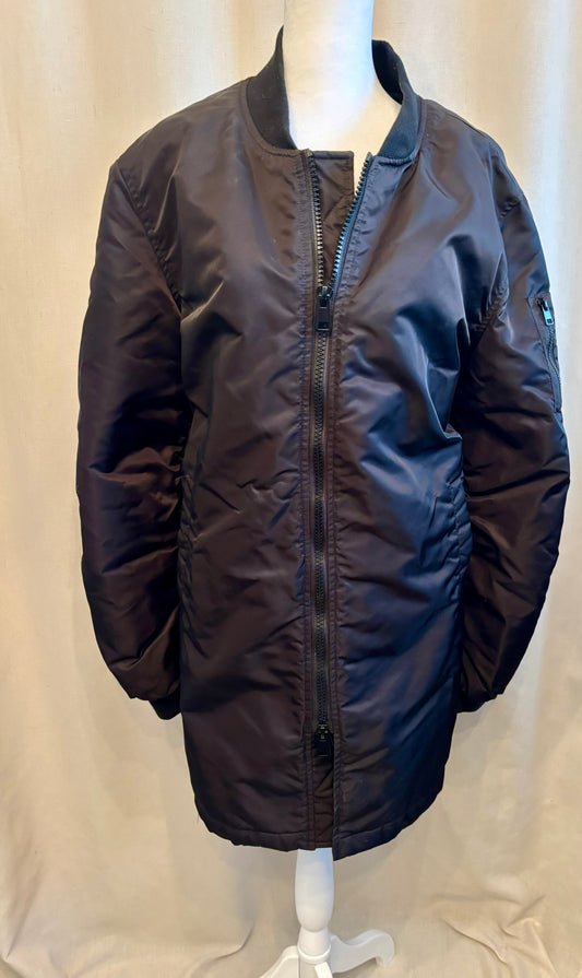 Kuwalla Tee Oversized Long Bomber Jacket | Size L