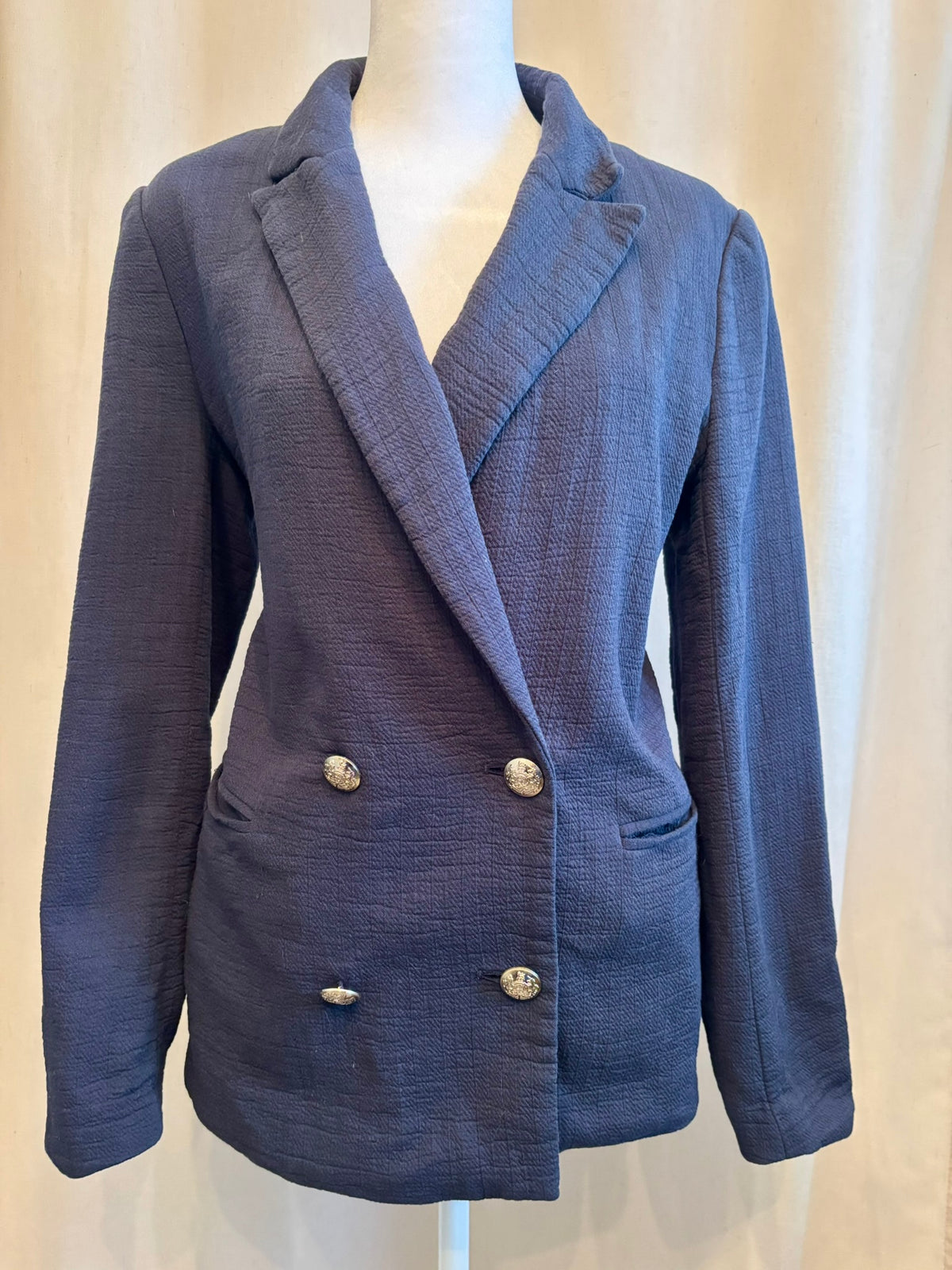 Banana Republic Navy Double-Breasted Blazer | Size 6